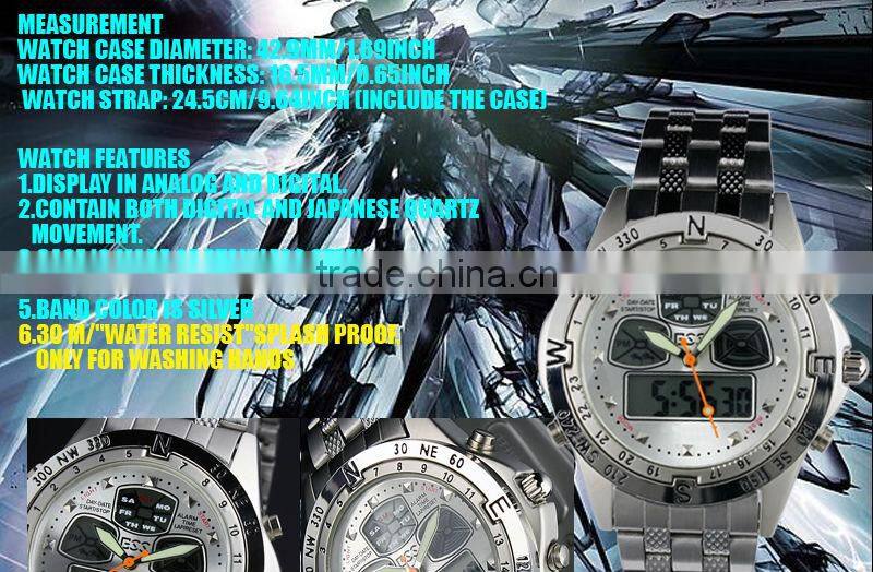 Brand New men sport large display digital sport watch WM014-ESS