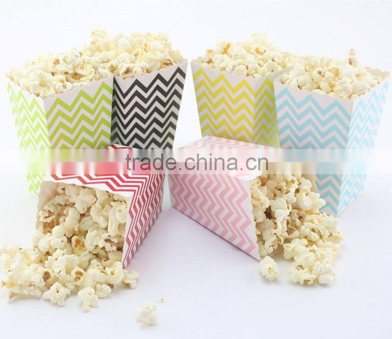 Striped Party Favor Bags Boy Girl Baby Shower Birthday Party Wedding Candy Popcorn Boxes