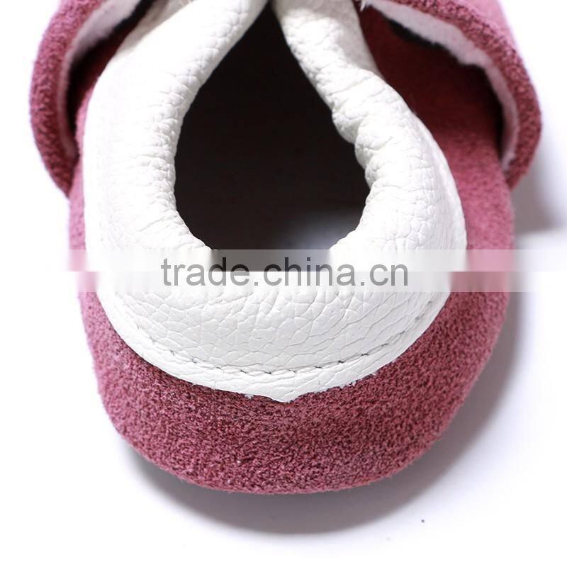 Crochet kids soft shoes toddler infant leather baby shoes antiskid moccasin folwer