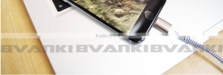 Durable braided USB cable for iphone 5 braided cable for iphone 6