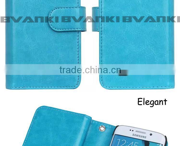 For Samsung Galaxy S6 S5 S4 S3 Flip PU Leather wallet Case mobile phone case for samsung galaxy s4 s5 s6