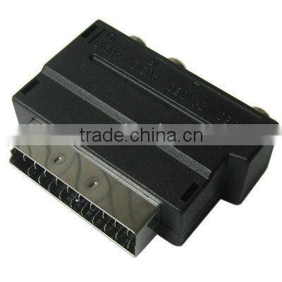 RGB Scart Male to S Video and 3 RCA Audio Adaptor