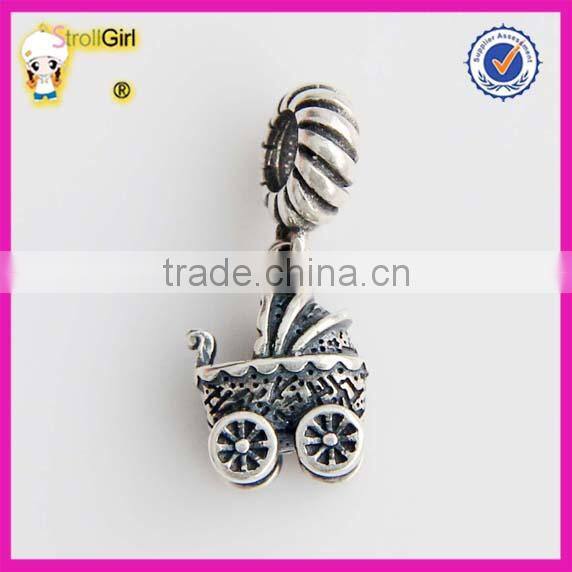 European Skull charm 925 sterling silver Dangle Charm Pendant for Bracelet