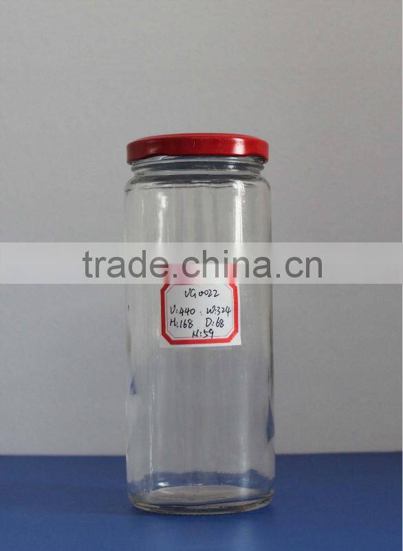 GLASS JARS AND METAL LIDS