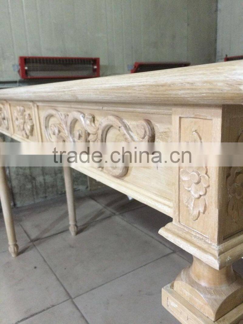 French Neo Classical Louis XVI Style Carved Console table