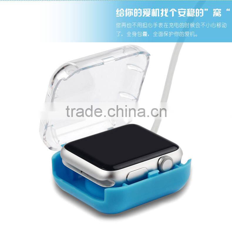Clear Cover Case Protecter PC Charging Protecter film for Apple Watch For iwatch 38mm 42mm MT-4328