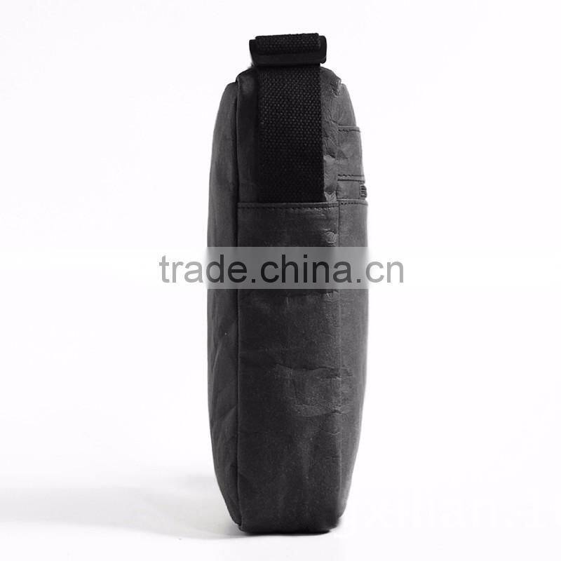 2016 New product specialty paper messenger bag,light weight paper shoulder bag with tablet pocket,minimalist messenger bag