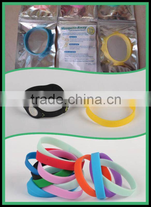 nature plant essential oil silicon mosquito repellent wristband