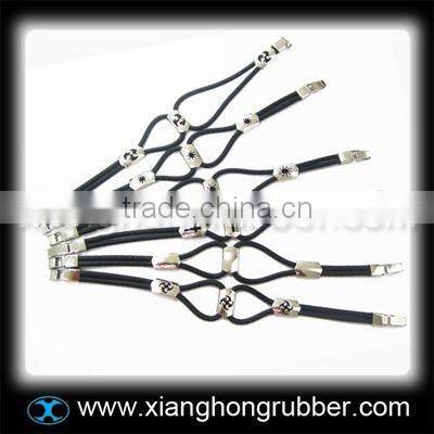 Latest design silicone bracelet with stainless steel accessoire