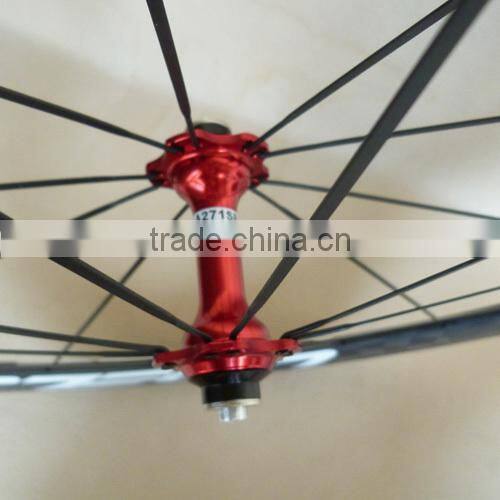 18K matte carbon clincher wheels UDELSA U60 wheels F20H R 24H