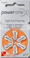 power one Hearing aid battery button cell batteries hot sale