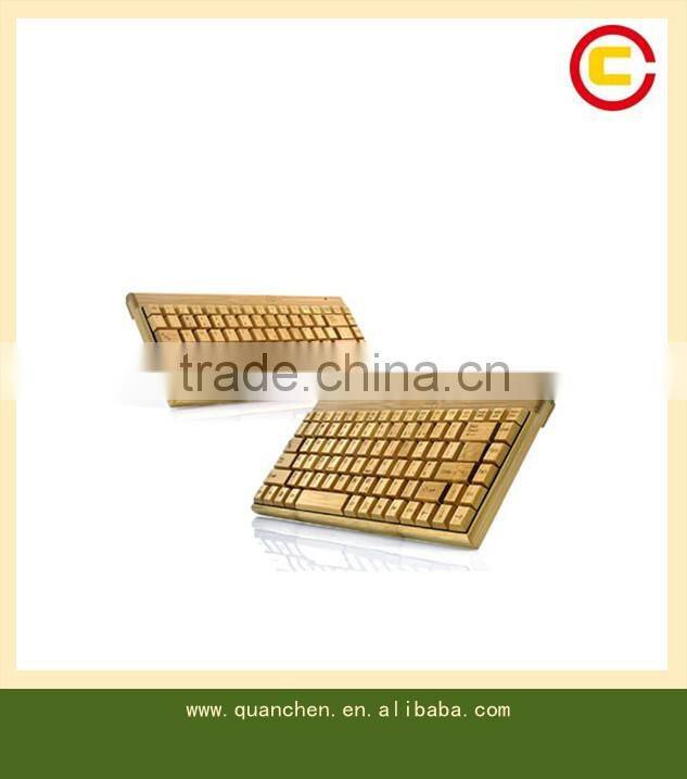 Handcrafted Wireless Bamboo Keyboard - Eco-friendly