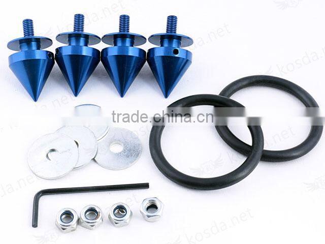 Aluminum silver Quick Release Fasteners For Car Bumpers , Auto spares parts snaps fasteners