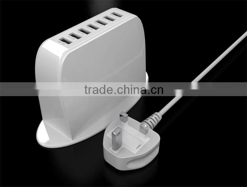 New Design 7 Port USB Charger for Mobile Phone and Tablets