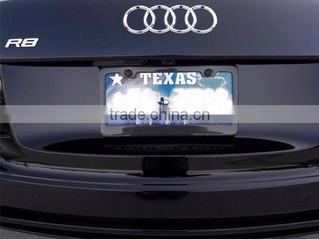 Free shipping! Top quality 100% full carbon fiber license frame , modern carbon fiber license plate frame