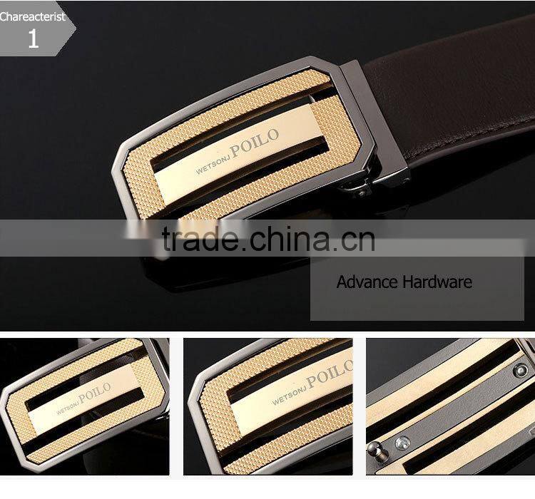 Wholesale fashion mens leather jeans genuine cowhide leather belts for men