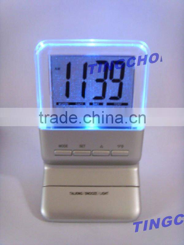 digital talking chime alarm clock with calendar