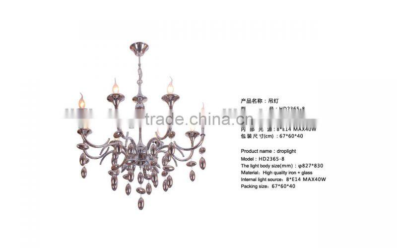 High quality glass lamp/hotel decorative light