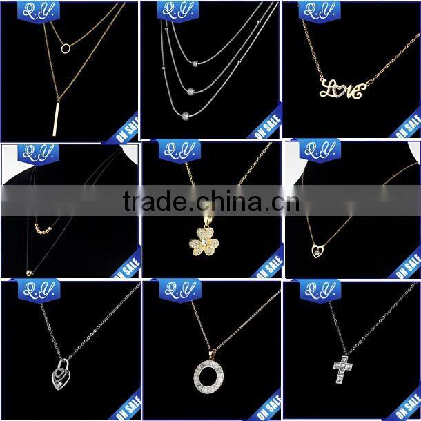 Fashion Necklace 2016 Love Shaped 18K Gold Plated Necklace Wholesale