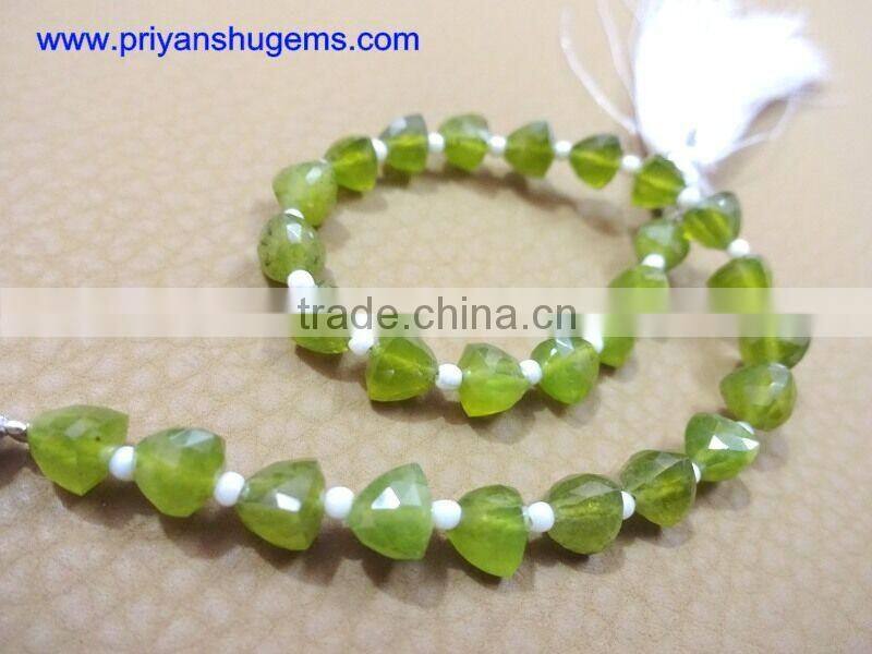 Citrine straight drilled Faceted Trillion Shape Briolette Beads AAA Grade quality gemstone product