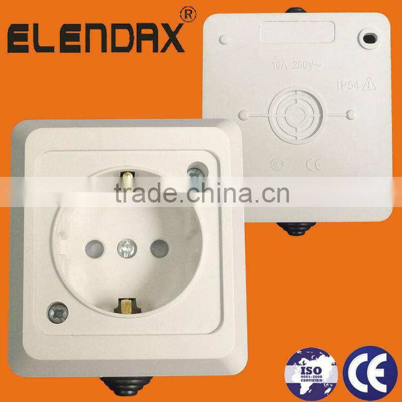 Euro Style Surface Mounted Standard Grounding Socket Outlet (S5010)