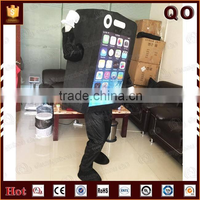 Best price outdoor advertising walking lovely mobile phone mascot costume