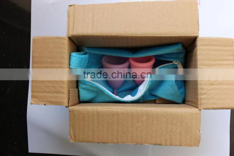 100% Medical Grade Silicone Menstrual Cup Health Soft Cup Menstruation For Lady