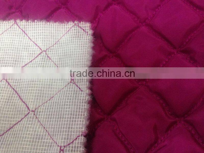 embossed embroidery quilting jacket fabric,embossed quilted fabric