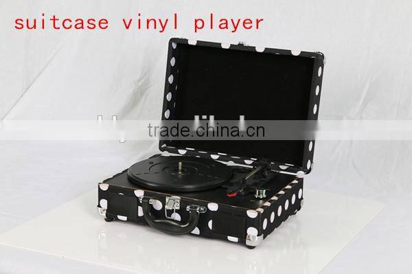 Briefcase Portable Vinyl Record Player for LPs