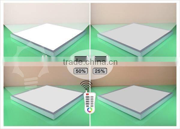 LED lighting factory Dimmable led panel lights 600x600 2.4G Remote control square led panel light with CE ROHS FCC for home