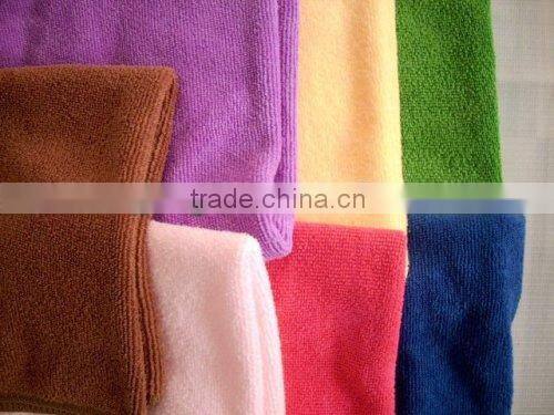 Weft knitted pearl microfiber 300gsm