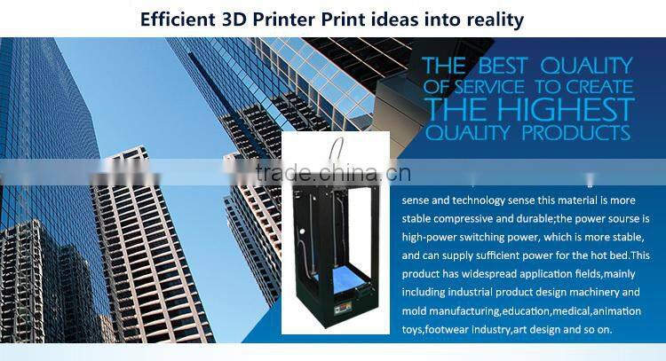 2015 New Product High Quality wax jet 3d printer for investment casting automatic 3d printer ABS, PLA