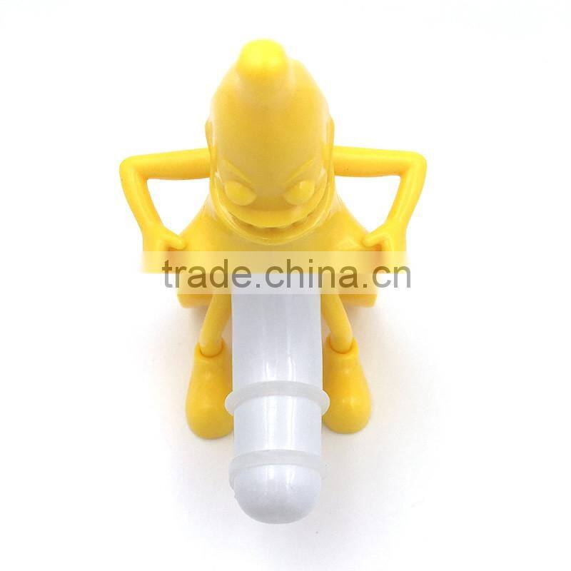 2016 New Arrival Novelty Evil Banana Man Wine Bottle Stopper