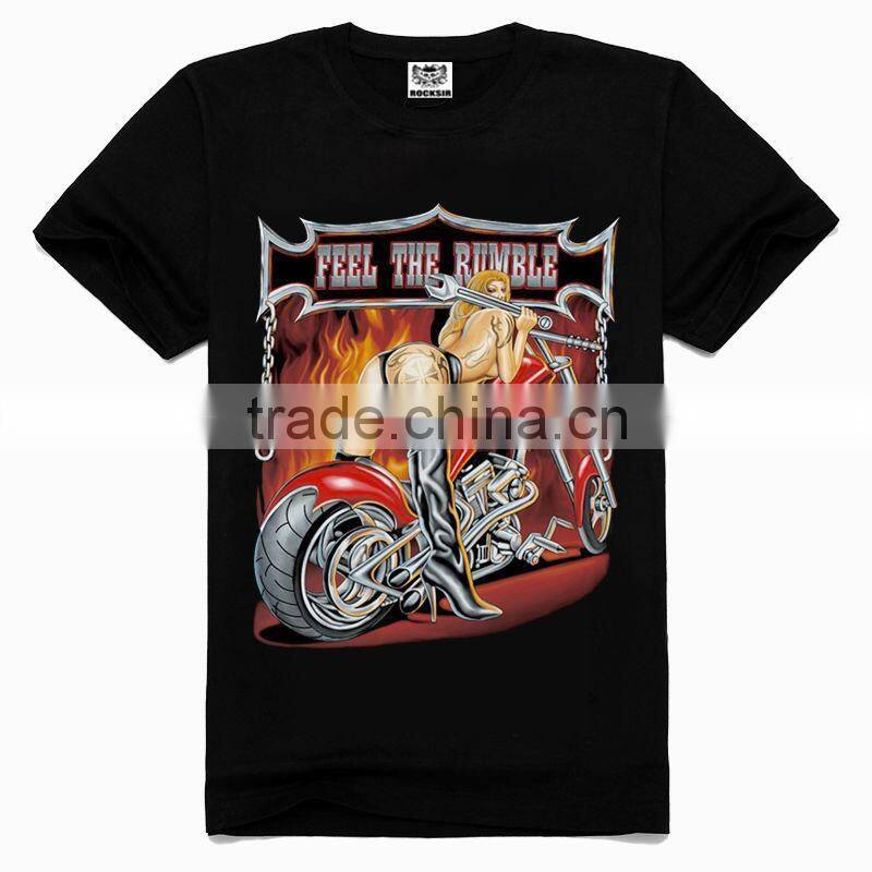 OEM 3d Printing Factory High quality Motor shirt, black girls rock t shirt, t-shirt 3d