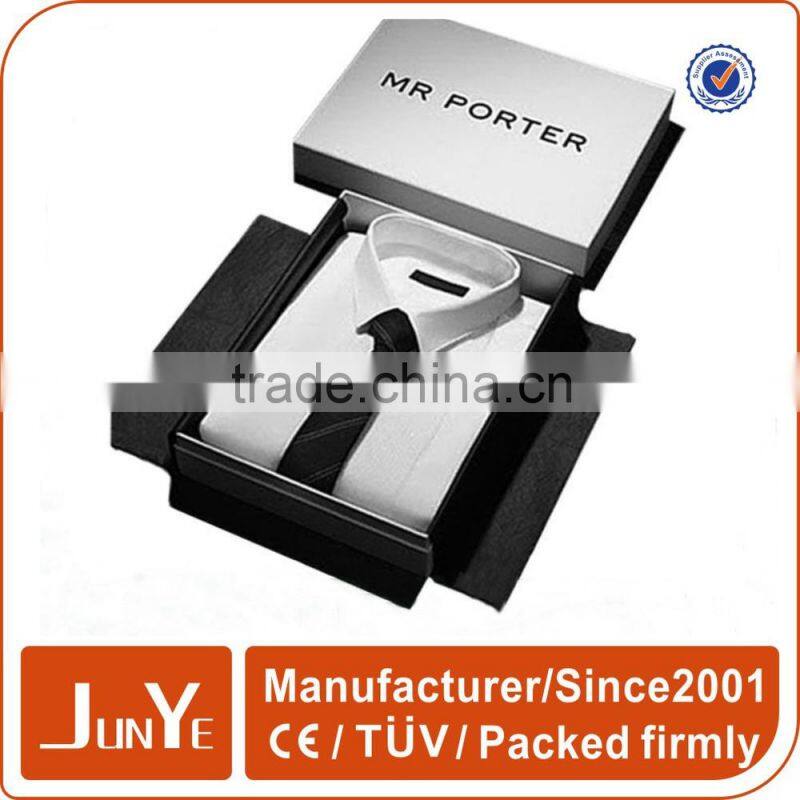 Flat paperboard 2 pcs box with lid scarf packaging box