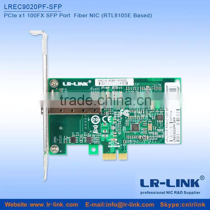 LREC9020PF-SFP 100M SFP Connector Pcie Fiber Optic Ethernet Card (RTL8105EBased)