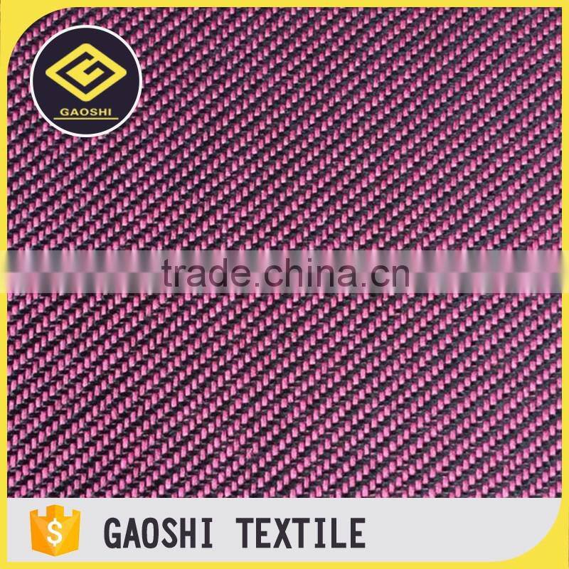 Wholesale low price high quality 100 polyester PVC coated two tone twill fabric for bag and luggage