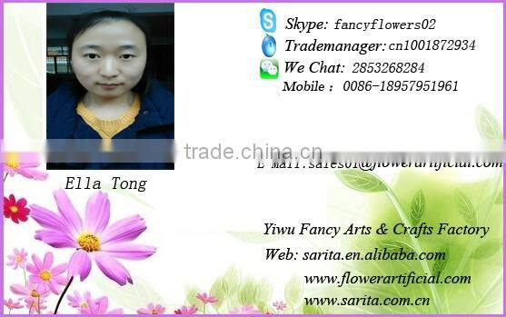 latest style 9 heads artificial flower plastic flower bouquet