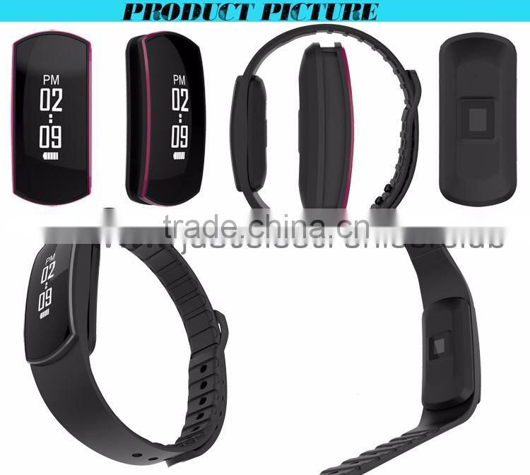 Factory Directly Wristband Activity Tracker With Heart Rate, 2016 Hot Sale Smart Sport Bracelet