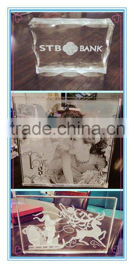 Bestseller customized engraving k9 crystal photo gift on sale