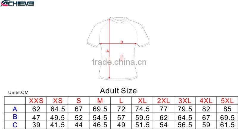 OME sublimation printing rugby jersey