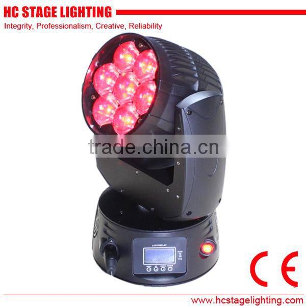 Dj lighting 7*15W RGBW 4 In 1osram led beam moving head mini with zoom