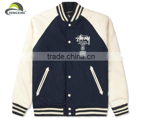custom high quality wool jacket/ leather jacket/winter jacket