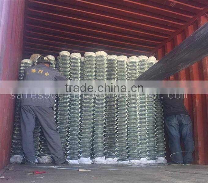 75mmX75mm diamond hole opening pvc coated chain link fencing