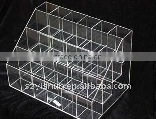 Acrylic rotating desktop magazine rack