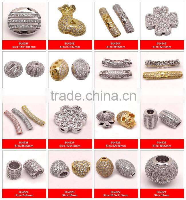 BJ4704 Crystal pave beads, pave crystal disco ball beads, micro setting jewelry