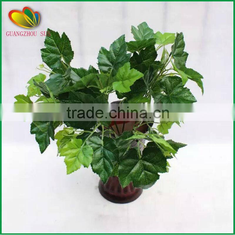 cheap wholesale wall decore plastic plant artificial sweet potato leaves plastic sweet potato leaves