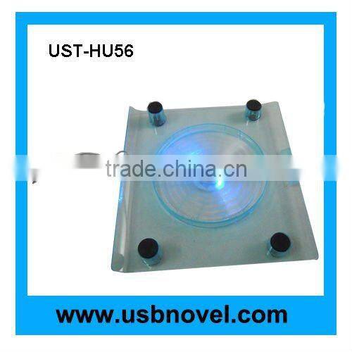 usb notebook cooling pad with led light