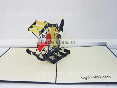 couple angel 3d pop up greeting card