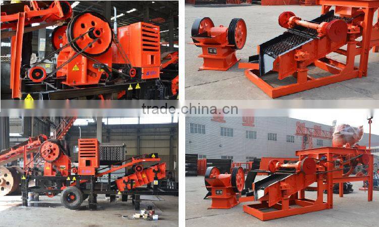 Portable Crusher Small Diesel Engine Jaw Crushers for Gold Mining Plant